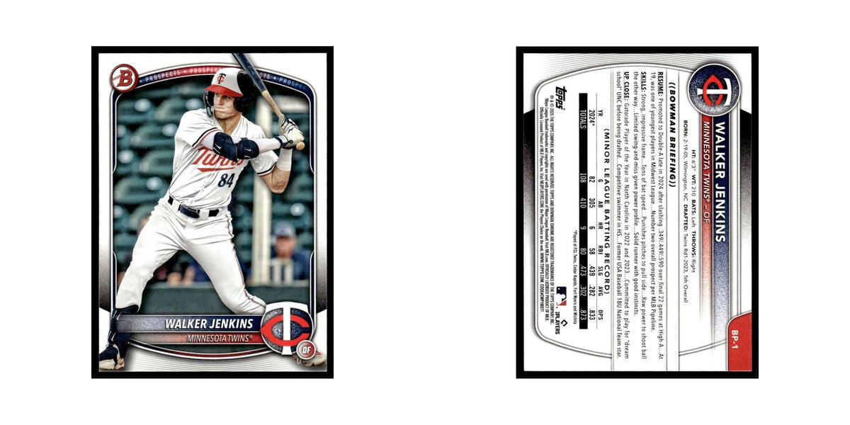 2025 Bowman Prospects Walker Jenkins Twins #BP-1