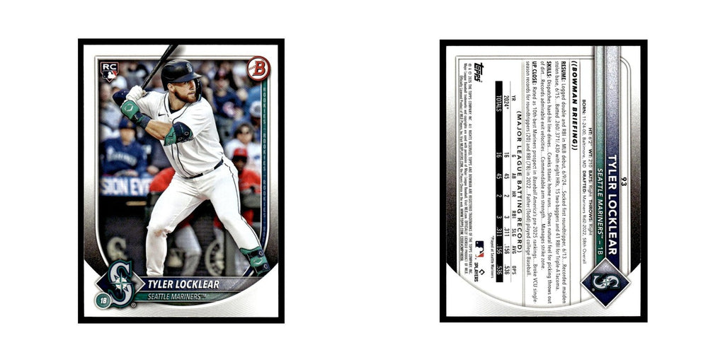 2025 Bowman Tyler Locklear RC Mariners #93