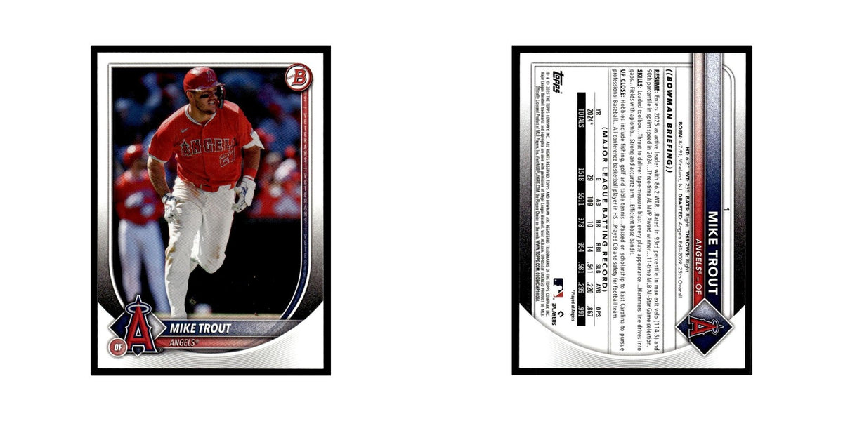 2025 Bowman Mike Trout Angels #1
