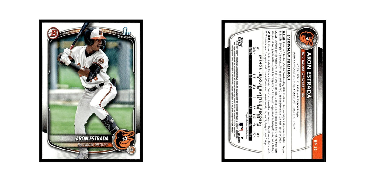2025 Bowman Prospects Aron Estrada Orioles #BP-33
