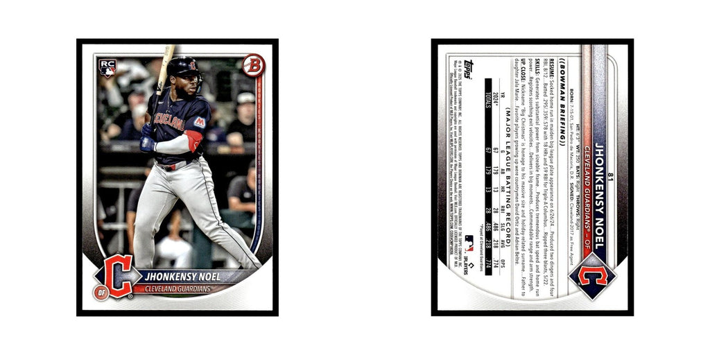 2025 Bowman Jhonkensy Noel RC Guardians #81