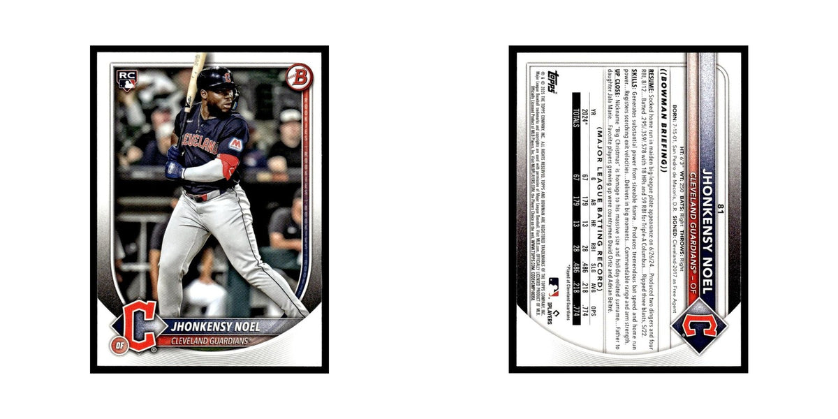 2025 Bowman Jhonkensy Noel RC Guardians #81