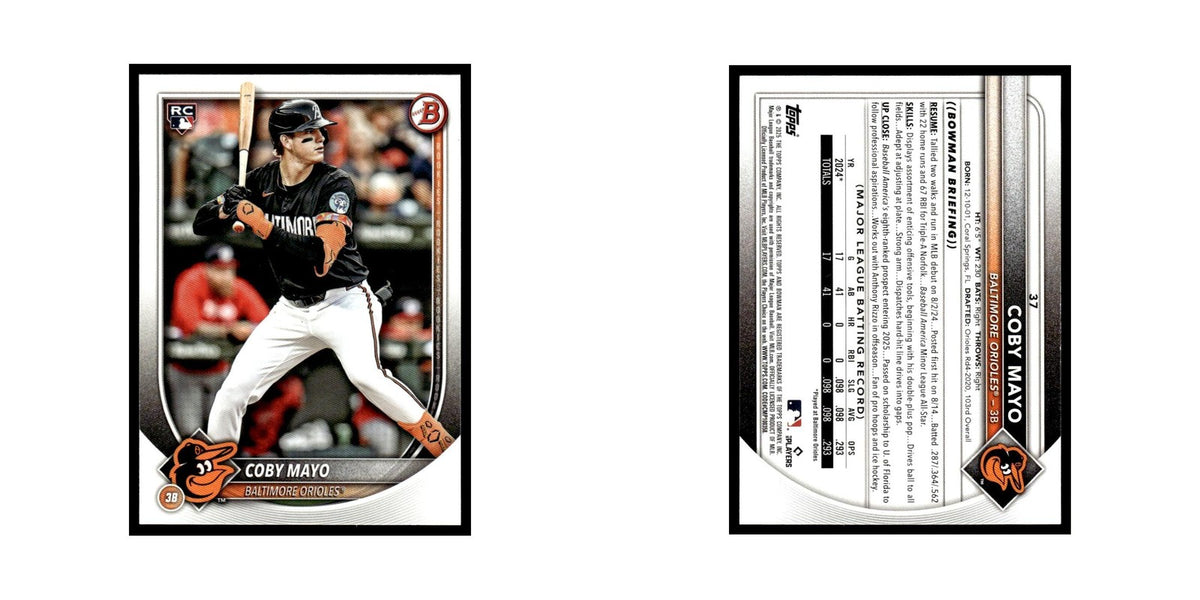 2025 Bowman Coby Mayo RC Orioles #37