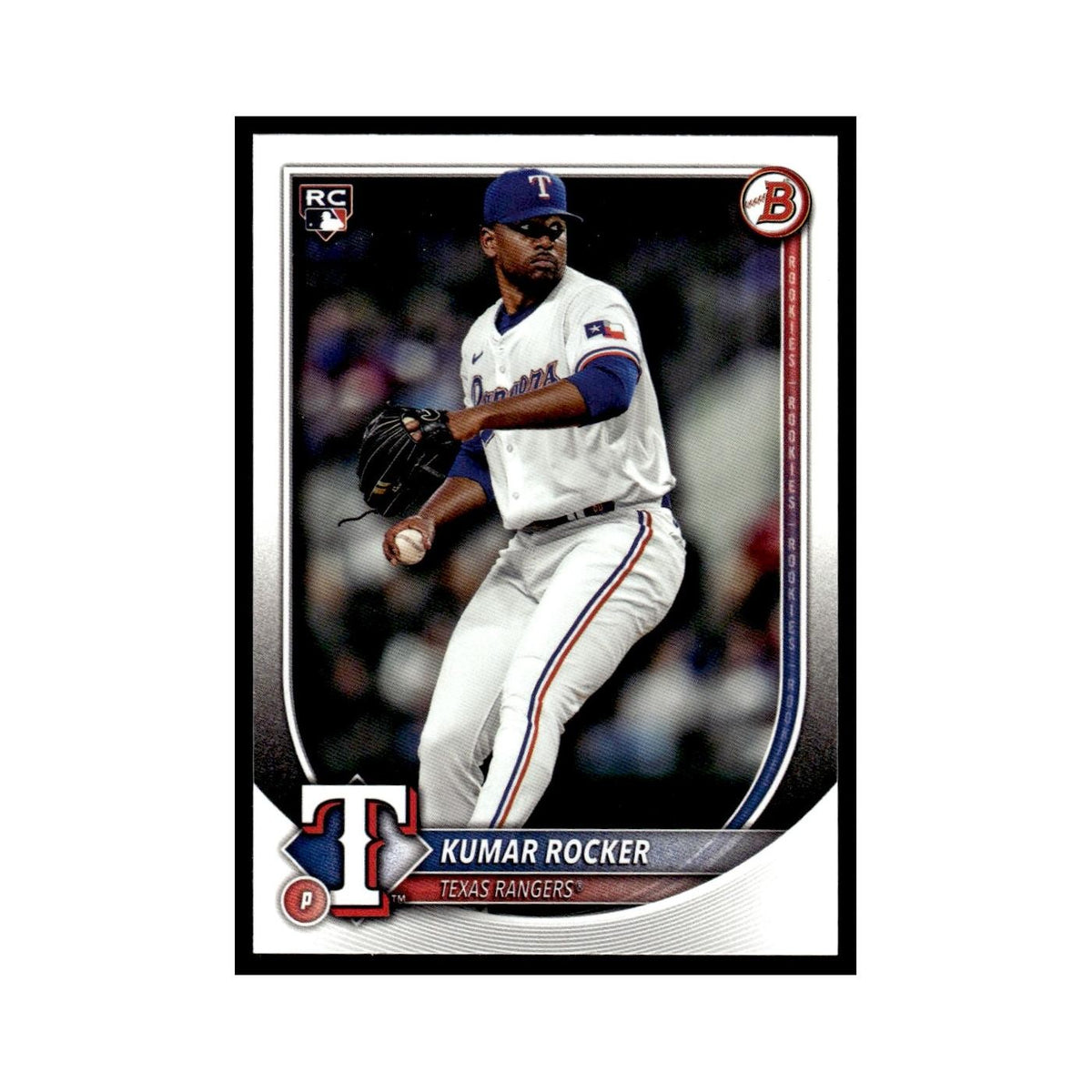 2025 Bowman Kumar Rocker RC Rangers #80
