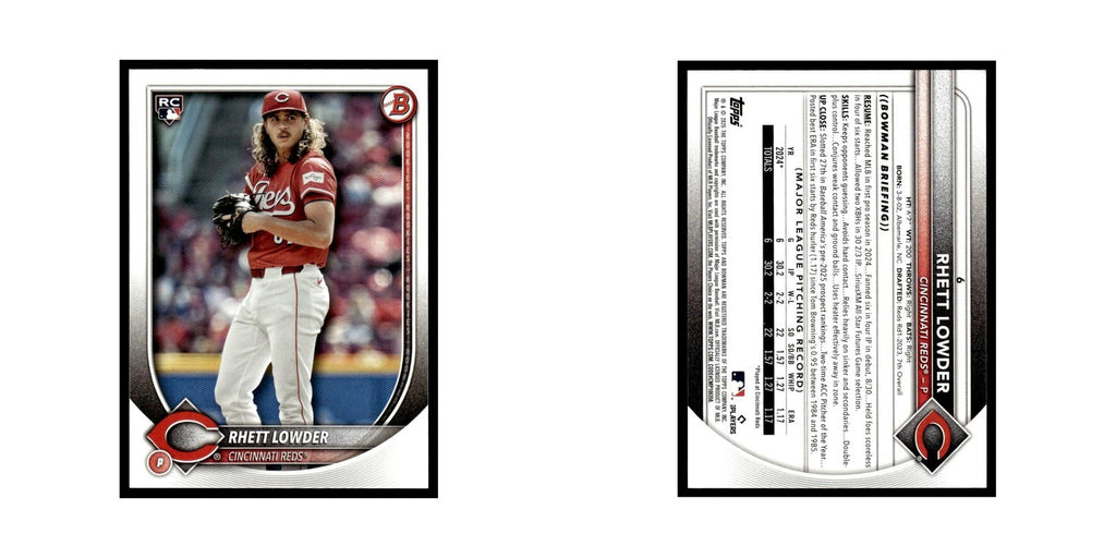 2025 Bowman Rhett Lowder RC Reds #6