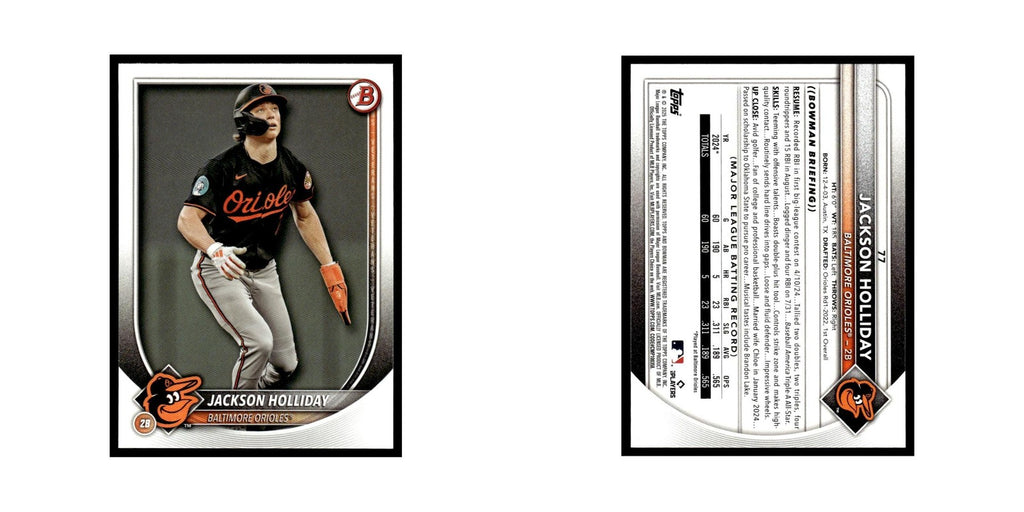 2025 Bowman Jackson Holliday Orioles #77