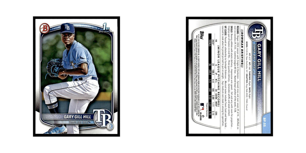 2025 Bowman Prospects Gary Gill Hill Rays #BP-55