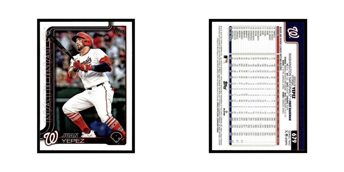 2025 Topps Juan Yepez Nationals #679