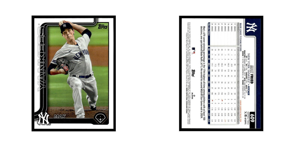 2025 Topps Max Fried Yankees #609