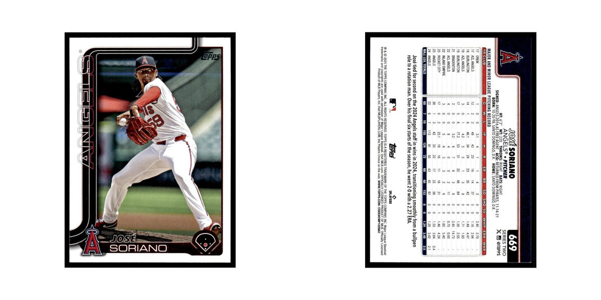 2025 Topps Jose Soriano Angels #669