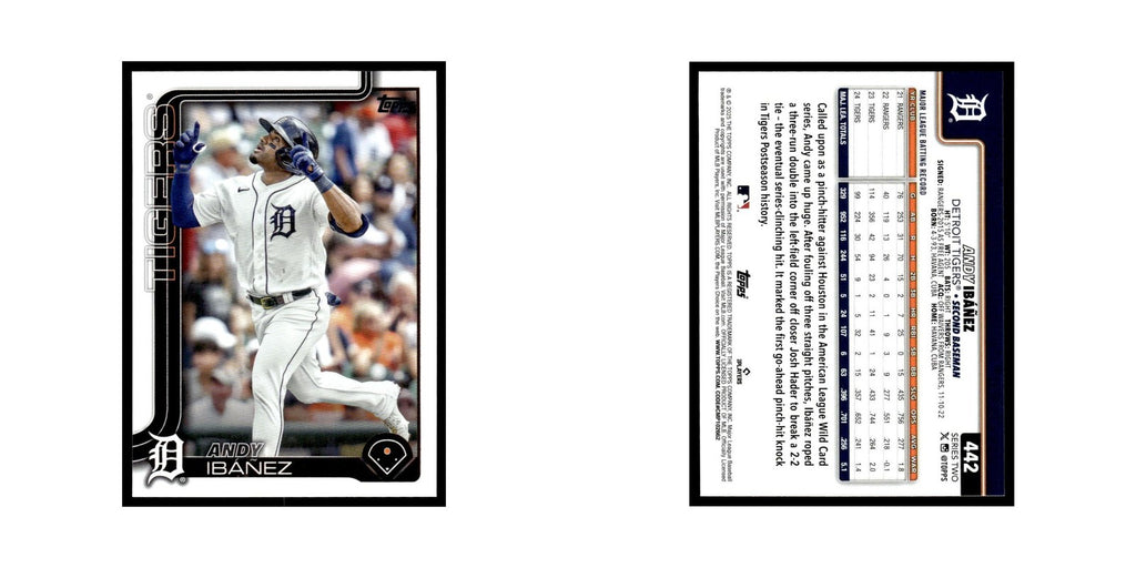 2025 Topps Andy Ibanez Tigers #442