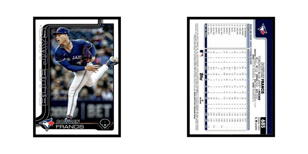 2025 Topps Bowden Francis Blue Jays #685