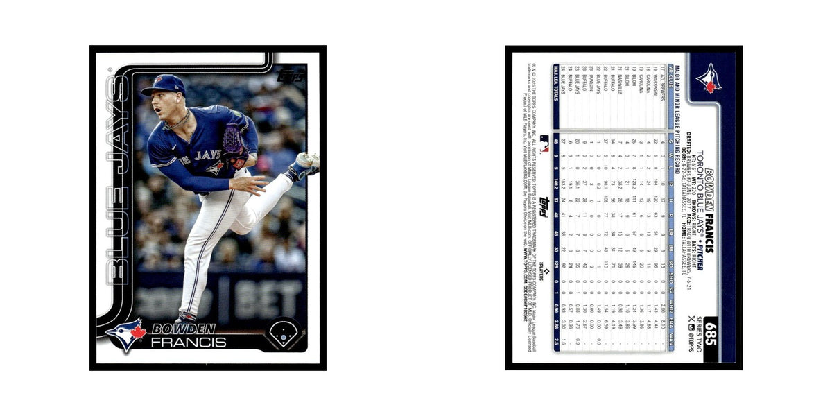 2025 Topps Bowden Francis Blue Jays #685