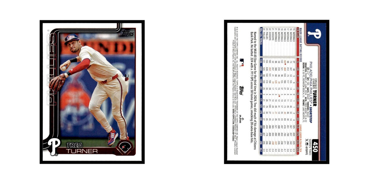 2025 Topps Trea Turner Phillies #450