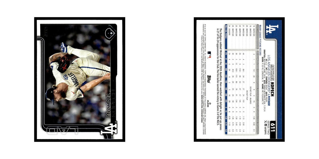 2025 Topps Michael Kopech Dodgers #611