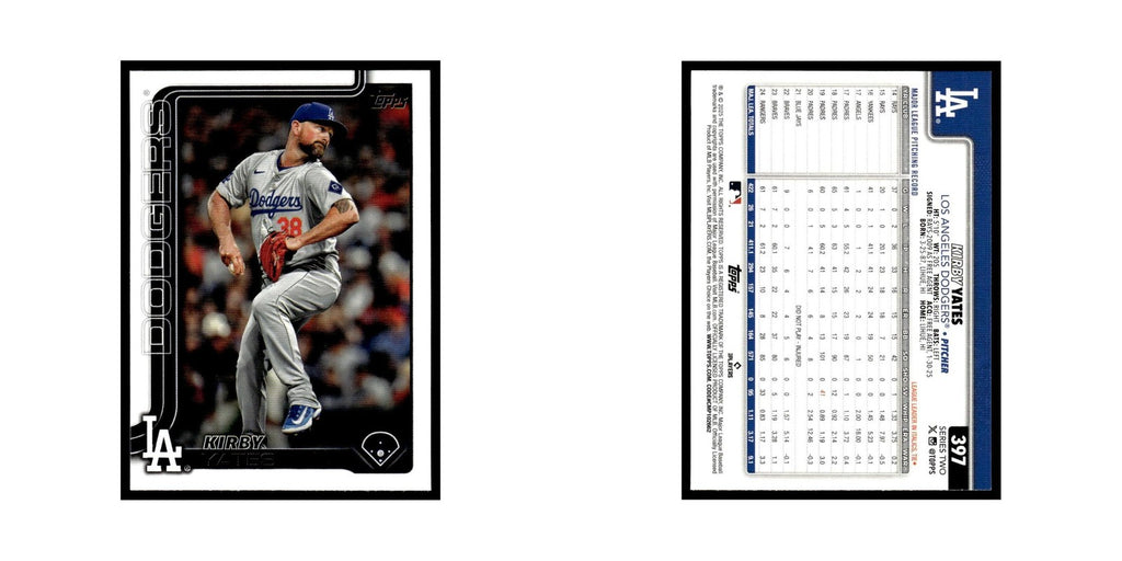 2025 Topps Kirby Yates Dodgers #397