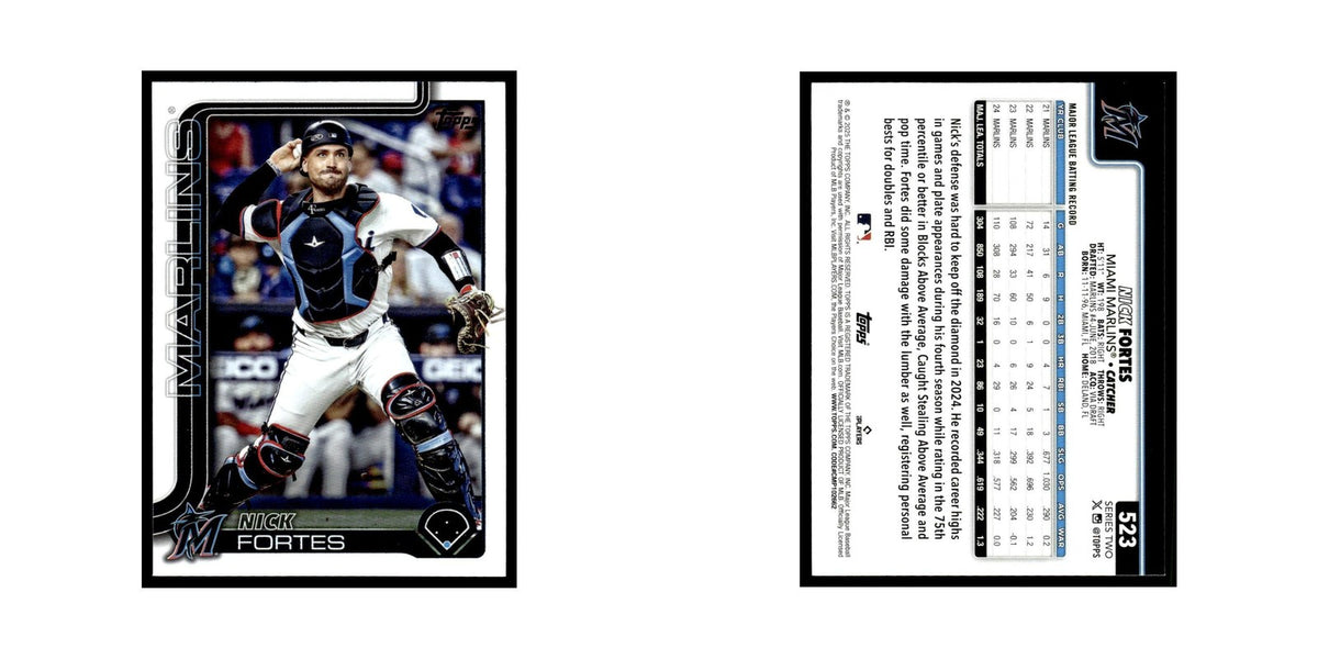 2025 Topps Nick Fortes Marlins #523