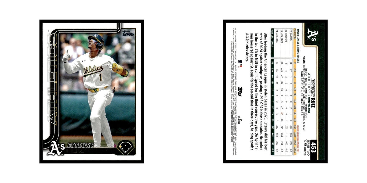 2025 Topps Esteury Ruiz Athletics #453