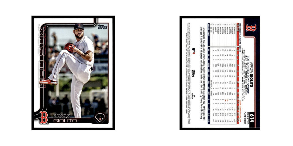2025 Topps Lucas Giolito Red Sox #614