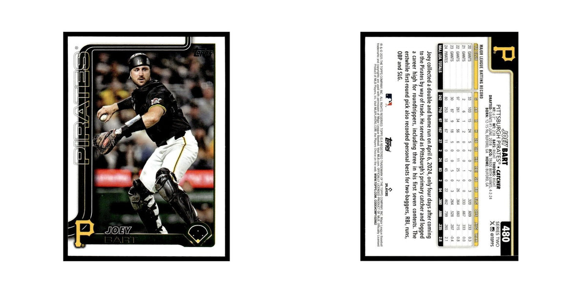 2025 Topps Joey Bart Pirates #480