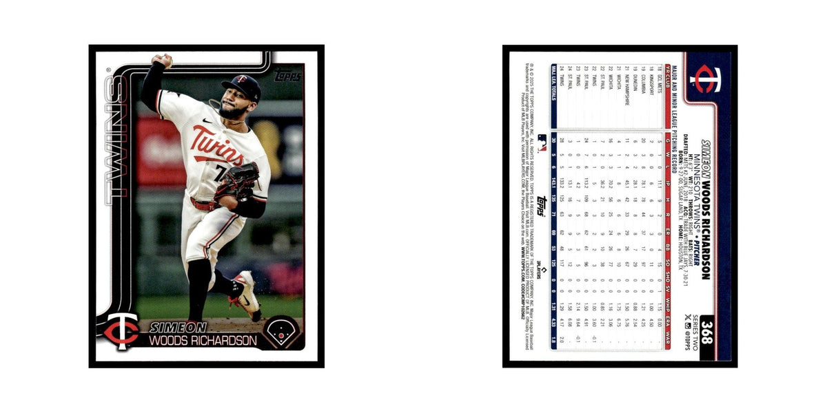 2025 Topps Simeon Woods Richardson Twins #368