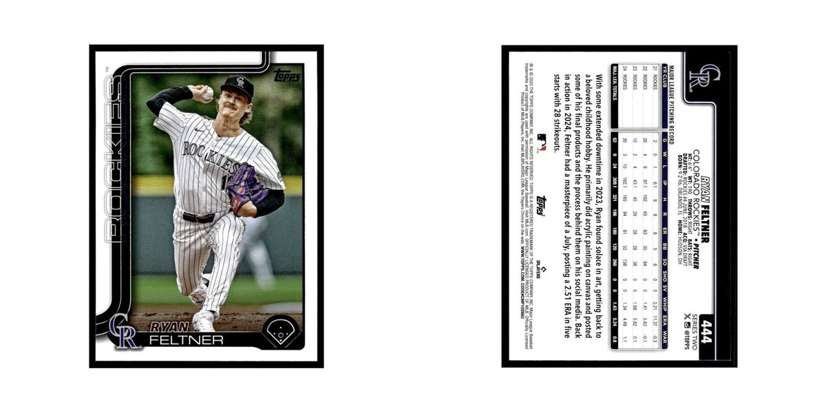 2025 Topps Ryan Feltner Rockies #444