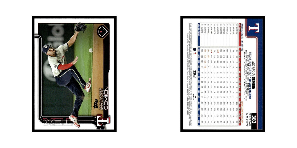 2025 Topps Marcus Semien Rangers #383