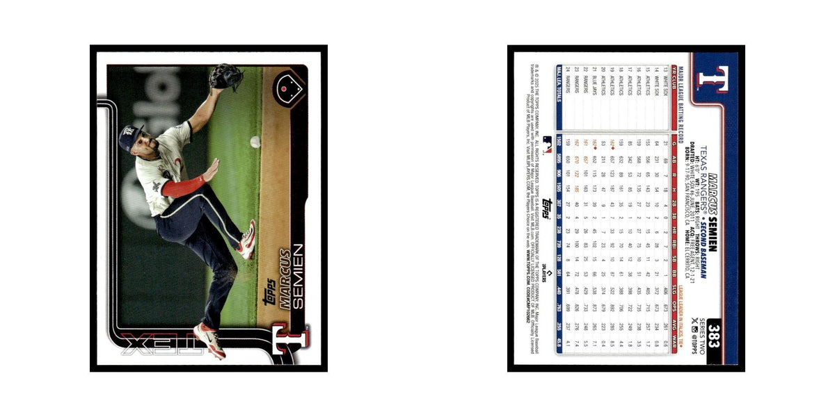 2025 Topps Marcus Semien Rangers #383