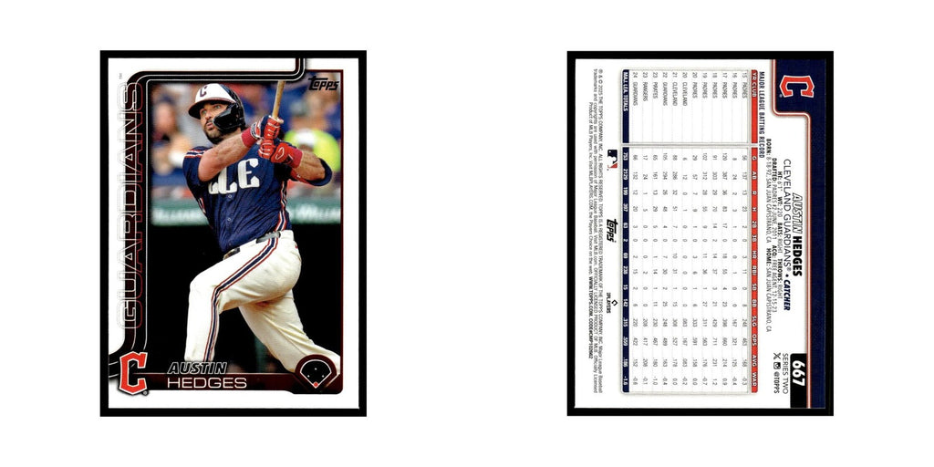 2025 Topps Austin Hedges Guardians #667