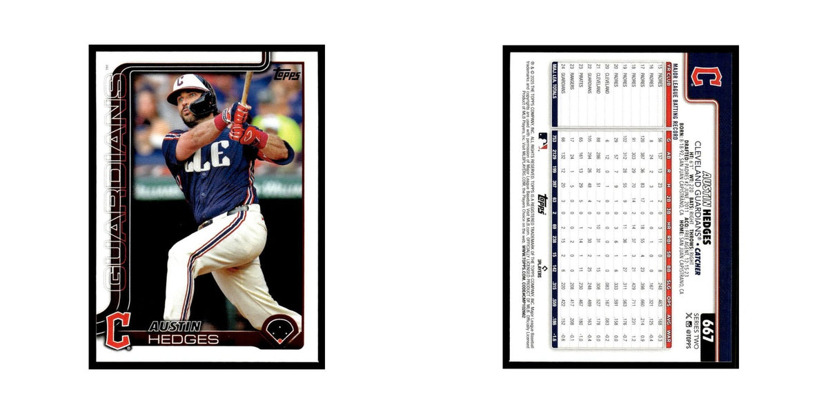 2025 Topps Austin Hedges Guardians #667