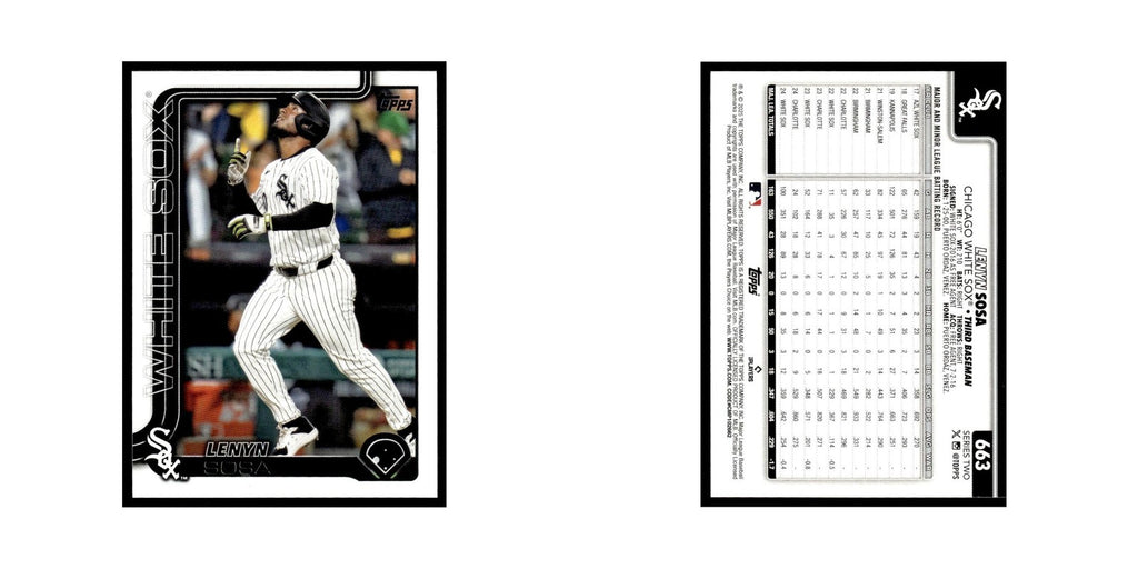 2025 Topps Lenyn Sosa White Sox #663