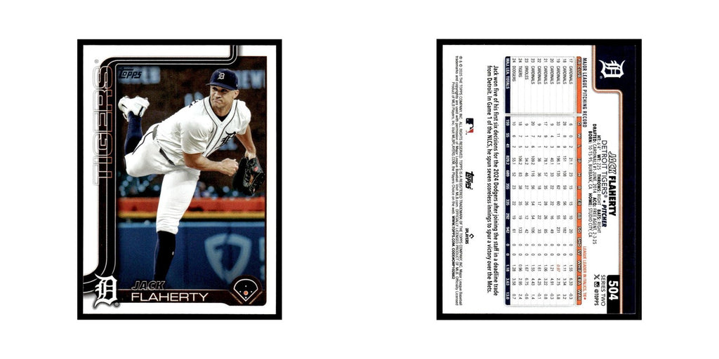 2025 Topps Jack Flaherty Tigers #504