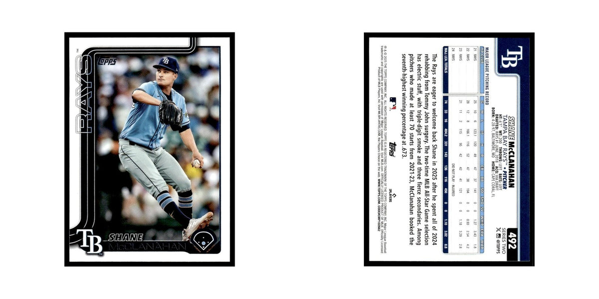 2025 Topps Shane McClanahan Rays #492