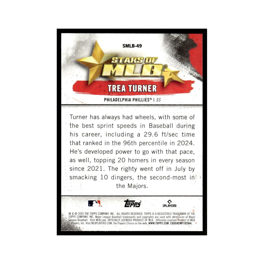 2025 Topps Stars of MLB Trea Turner Phillies #SMLB-49