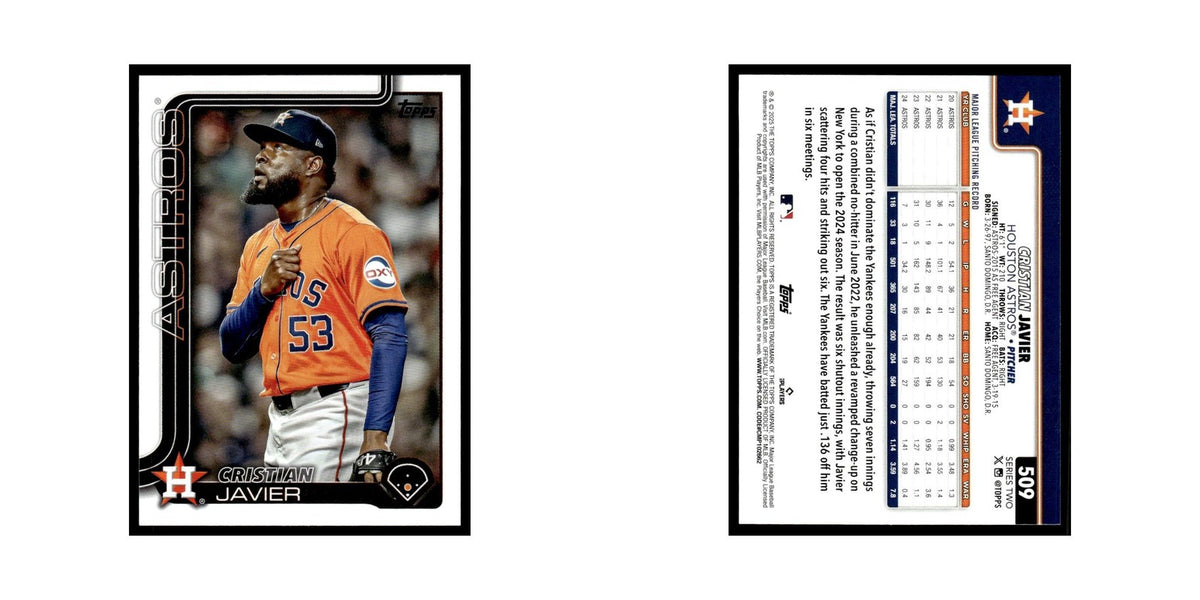 2025 Topps Cristian Javier Astros #509
