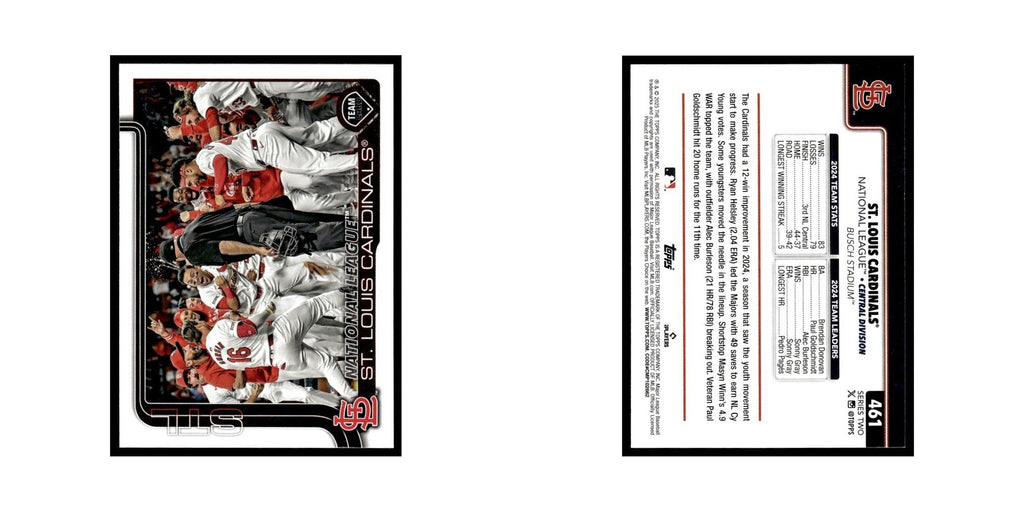 2025 Topps St. Louis Cardinals Cardinals #461
