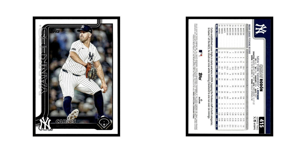2025 Topps Carlos Rodon Yankees #415