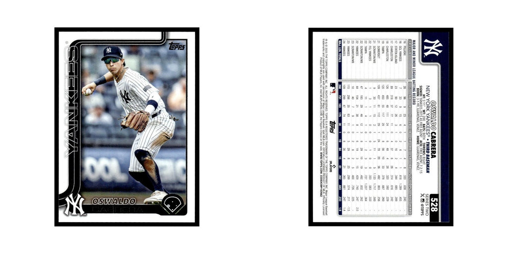 2025 Topps Oswaldo Cabrera Yankees #528