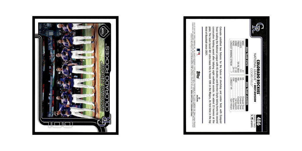 2025 Topps Colorado Rockies Rockies #486