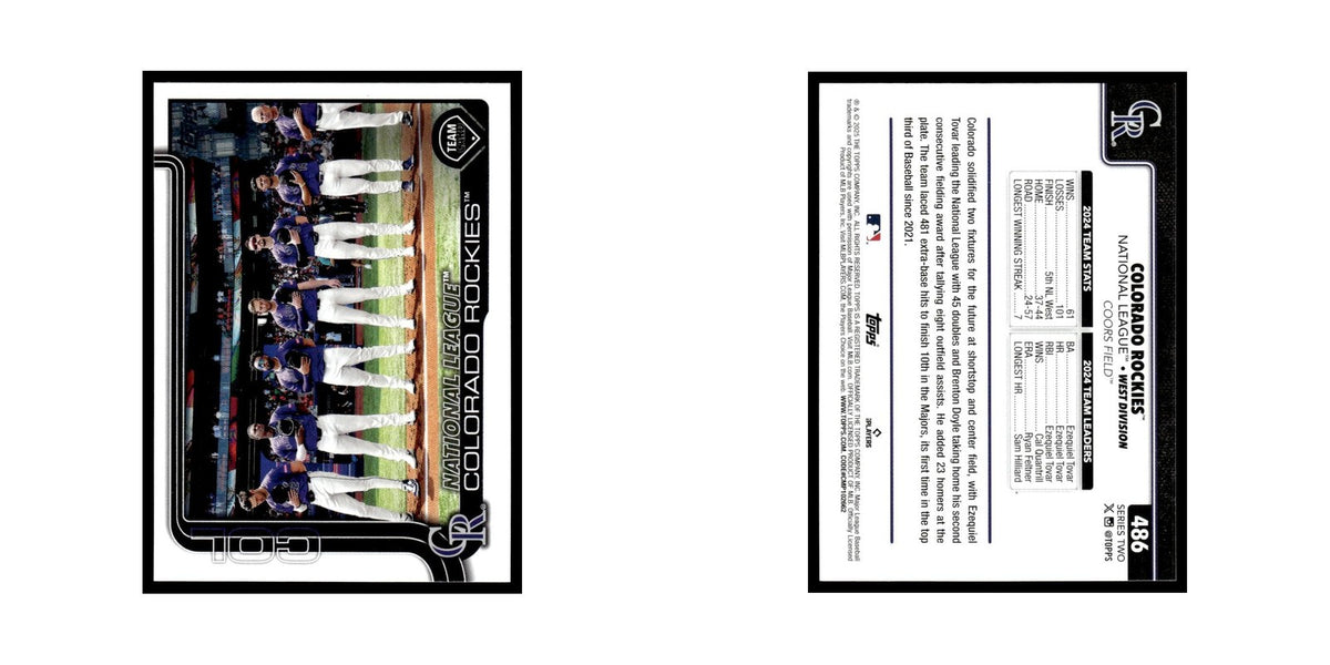 2025 Topps Colorado Rockies Rockies #486