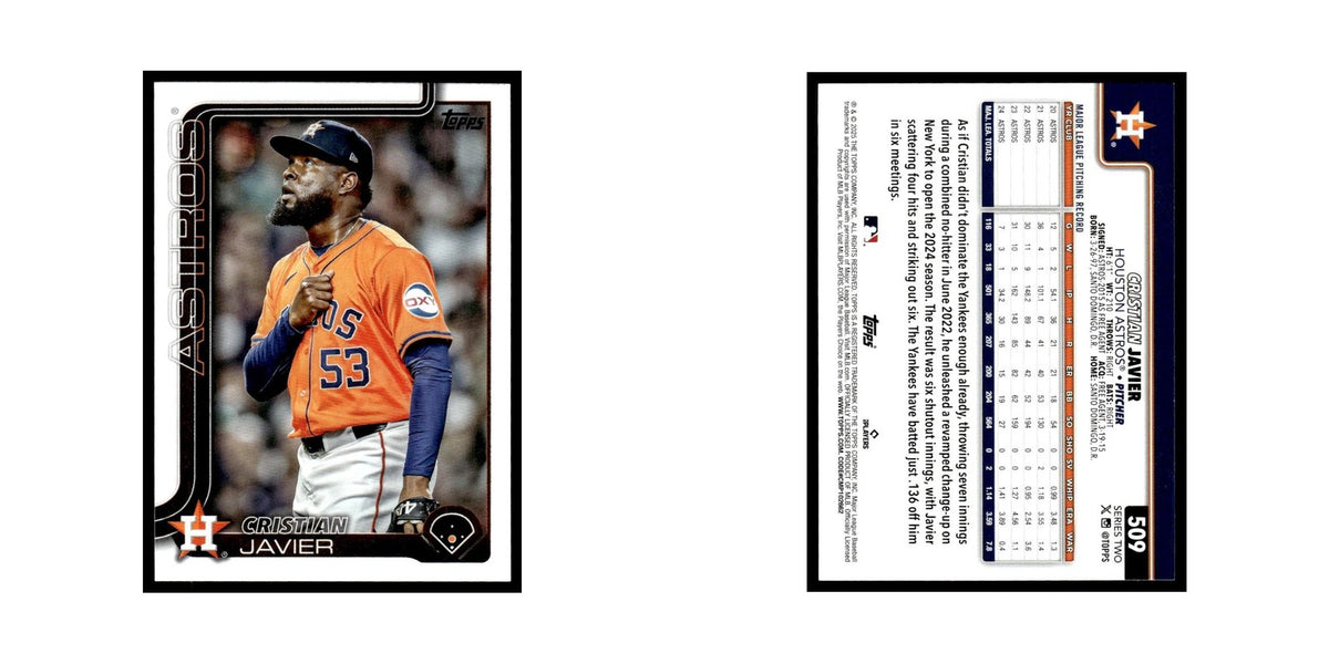 2025 Topps Cristian Javier Astros #509