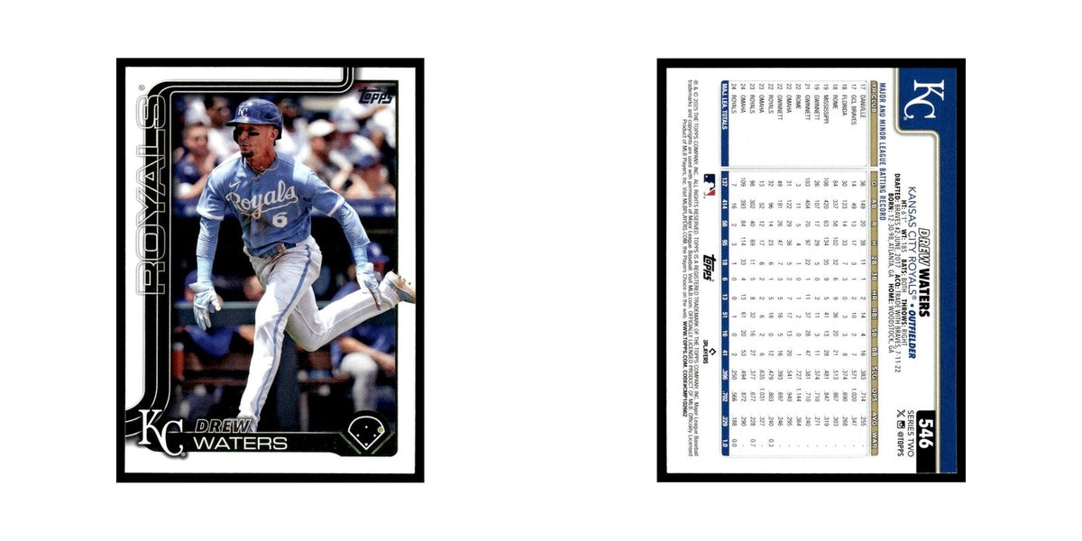 2025 Topps Drew Waters Royals #546