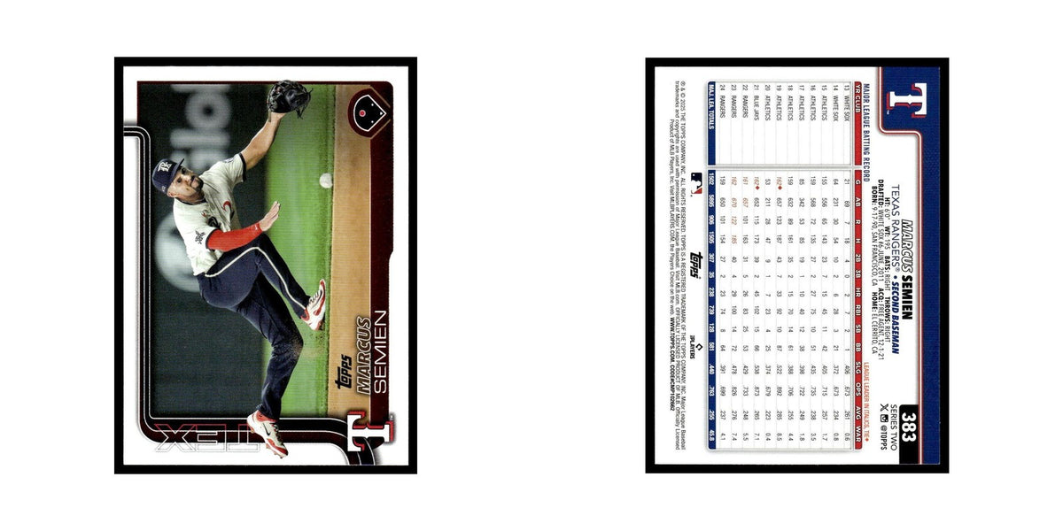 2025 Topps Marcus Semien Rangers #383