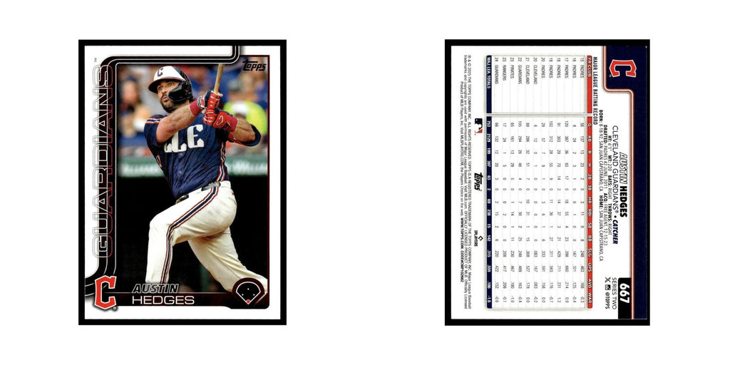 2025 Topps Austin Hedges Guardians #667