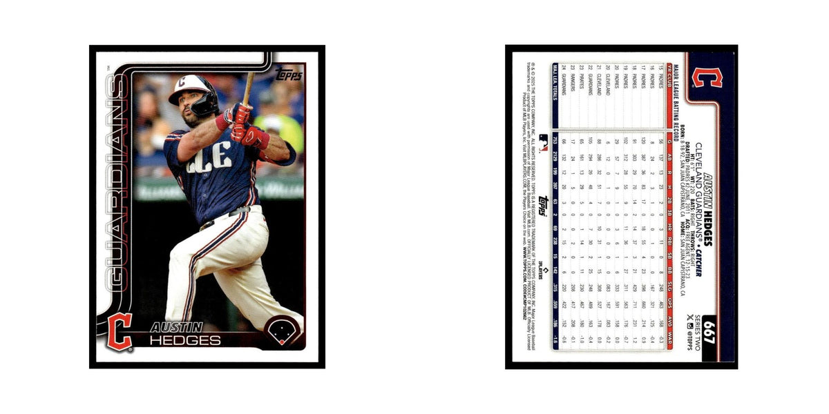 2025 Topps Austin Hedges Guardians #667