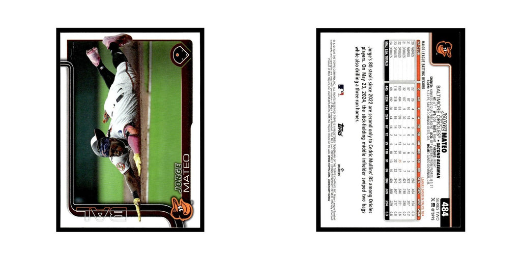 2025 Topps Jorge Mateo Orioles #484