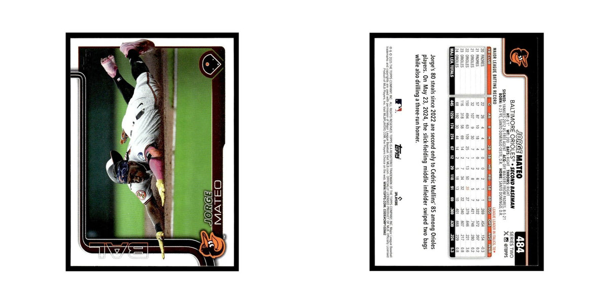 2025 Topps Jorge Mateo Orioles #484