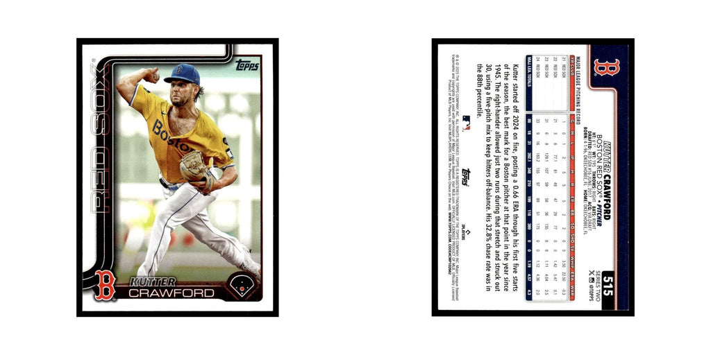 2025 Topps Kutter Crawford Red Sox #515