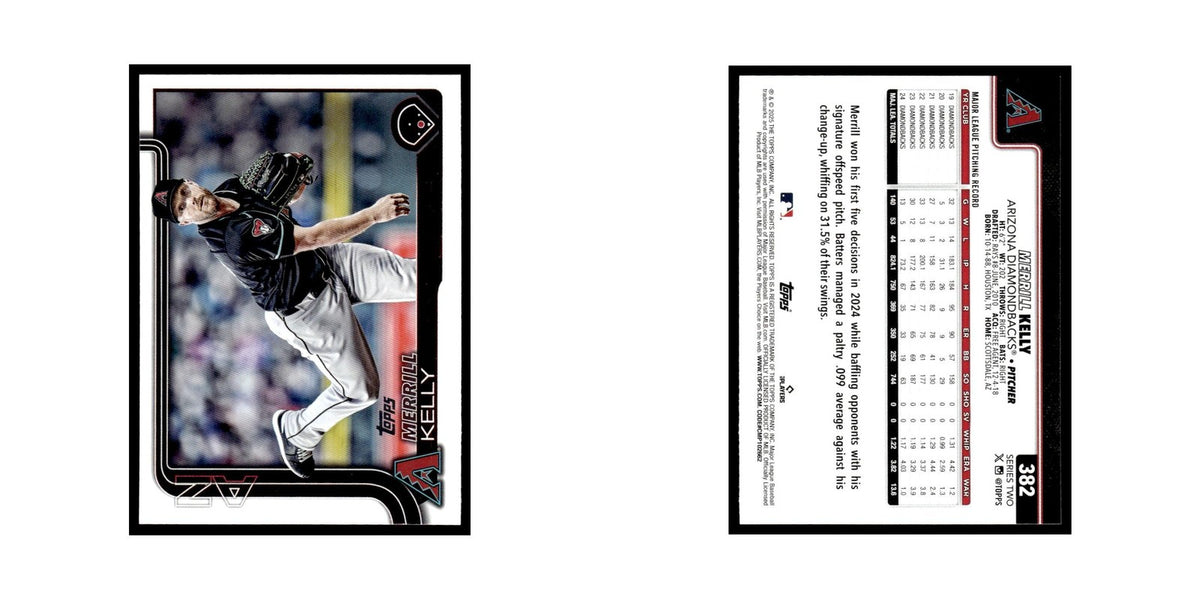 2025 Topps Merrill Kelly Diamondbacks #382