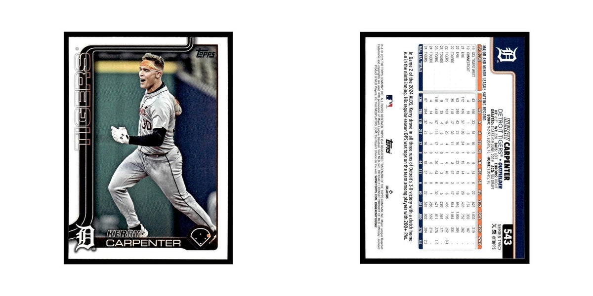 2025 Topps Kerry Carpenter Tigers #543